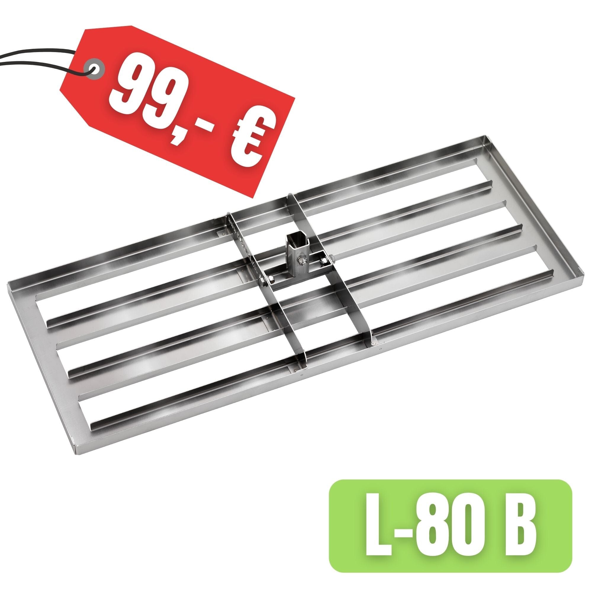 RISISANI Premium Rasenrakel L-80 in Edelstahl | B-Ware Rasenrakel RISISANI Rasenrakel Deutschland