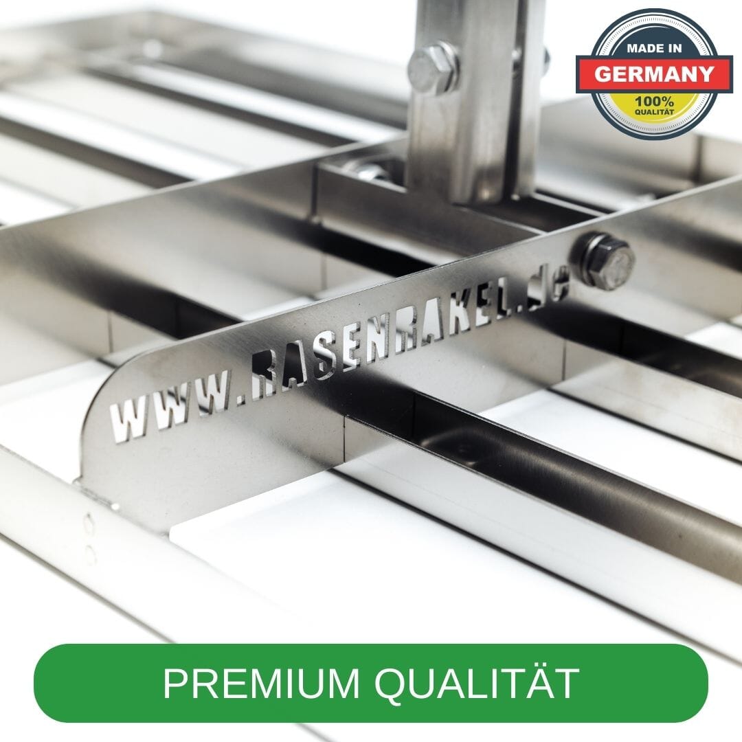RISISANI Premium Rasenrakel L-80 en acier inoxydable Rasenrakel RISISANI Rasenrakel Allemagne