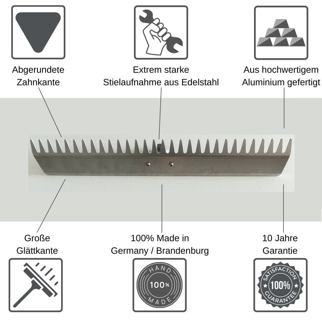 RISISANI Landschafts-Rechen L-100 | Planierrechen RISISANI Rasenrakel Deutschland