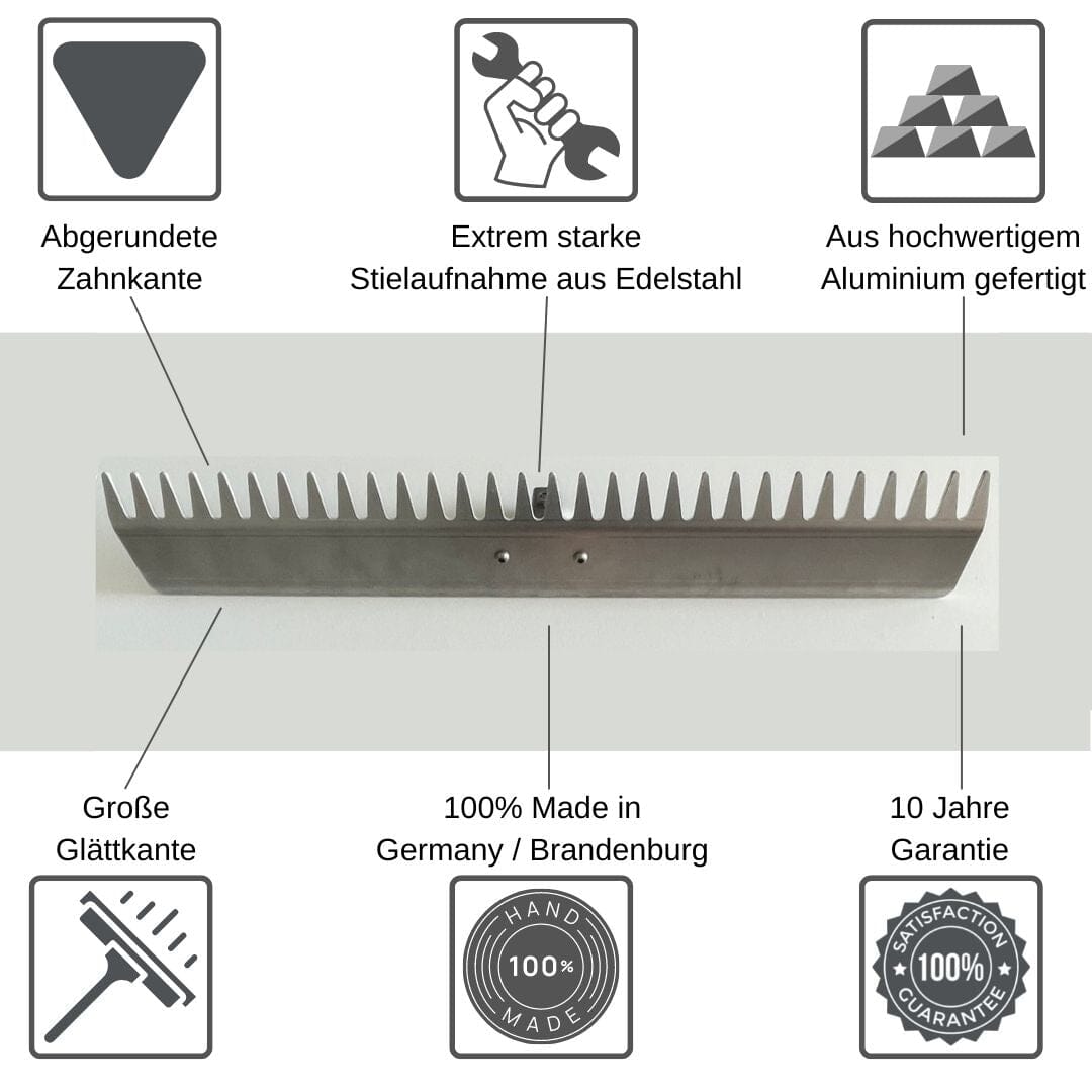 RISISANI Landscape Rake M-80 | Levelling Rake RISISANI Rasenrakel Germany