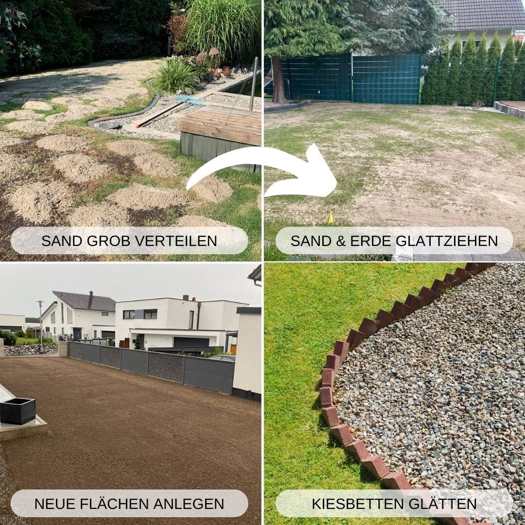 Rasenrakel Rastrello per paesaggio RISISANI L-100 | Rastrello livellatore RISISANI Germania