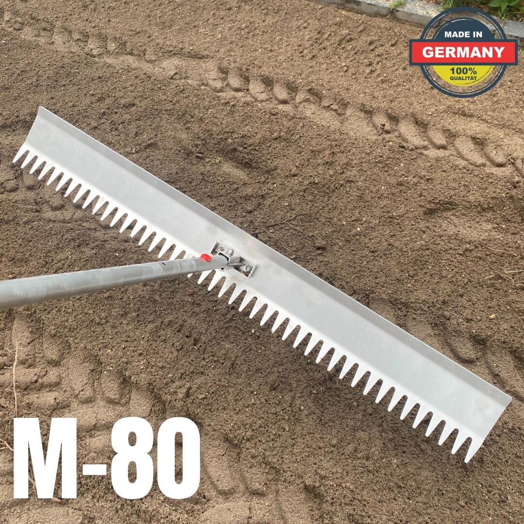 RISISANI Landscape Rake M-80 | Levelling Rake RISISANI Rasenrakel Germany