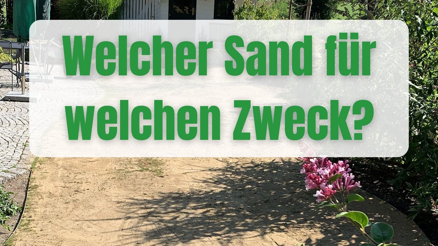 Welcher Sand zum Rasen sanden?