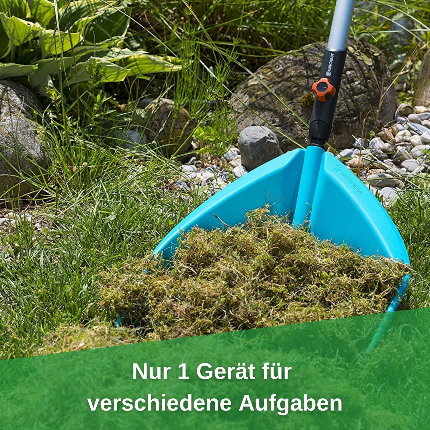 Gardena® Combisystem Schaufelrechen RISISANI Rasenrakel Deutschland